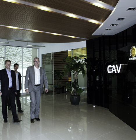 2010年丹麦Scan-Speak(绅士宝)董事总经理JAN A.Nielsen先生、 销售总监 Jann U.Evers先生到访CAV展开全面合作